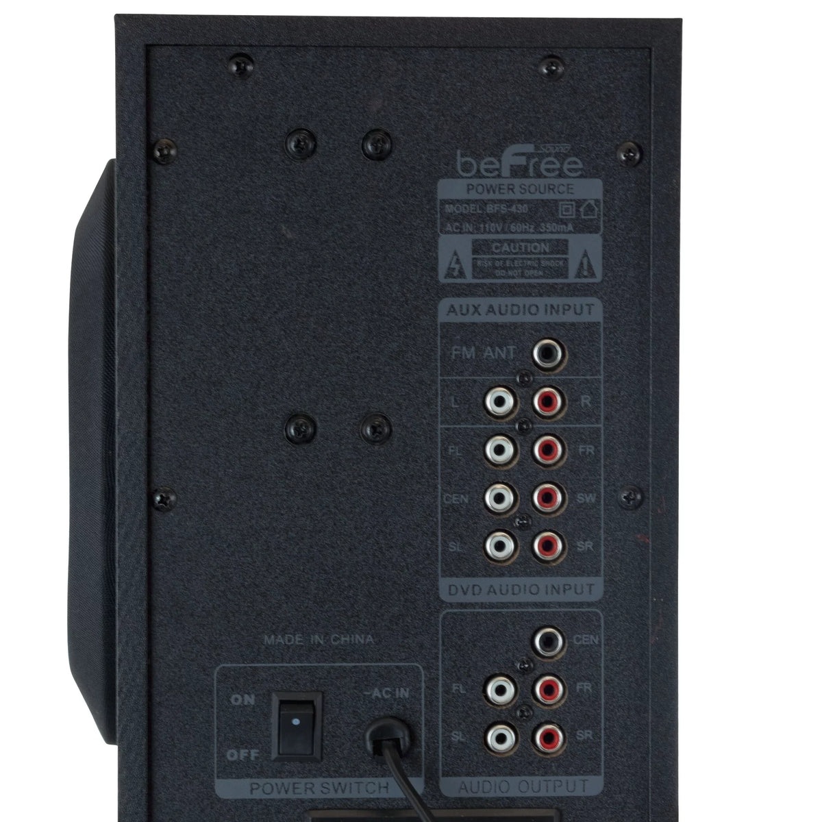 5.1 Speaker Remote Sound Surround beFree Sound CA Bluetooth System w/