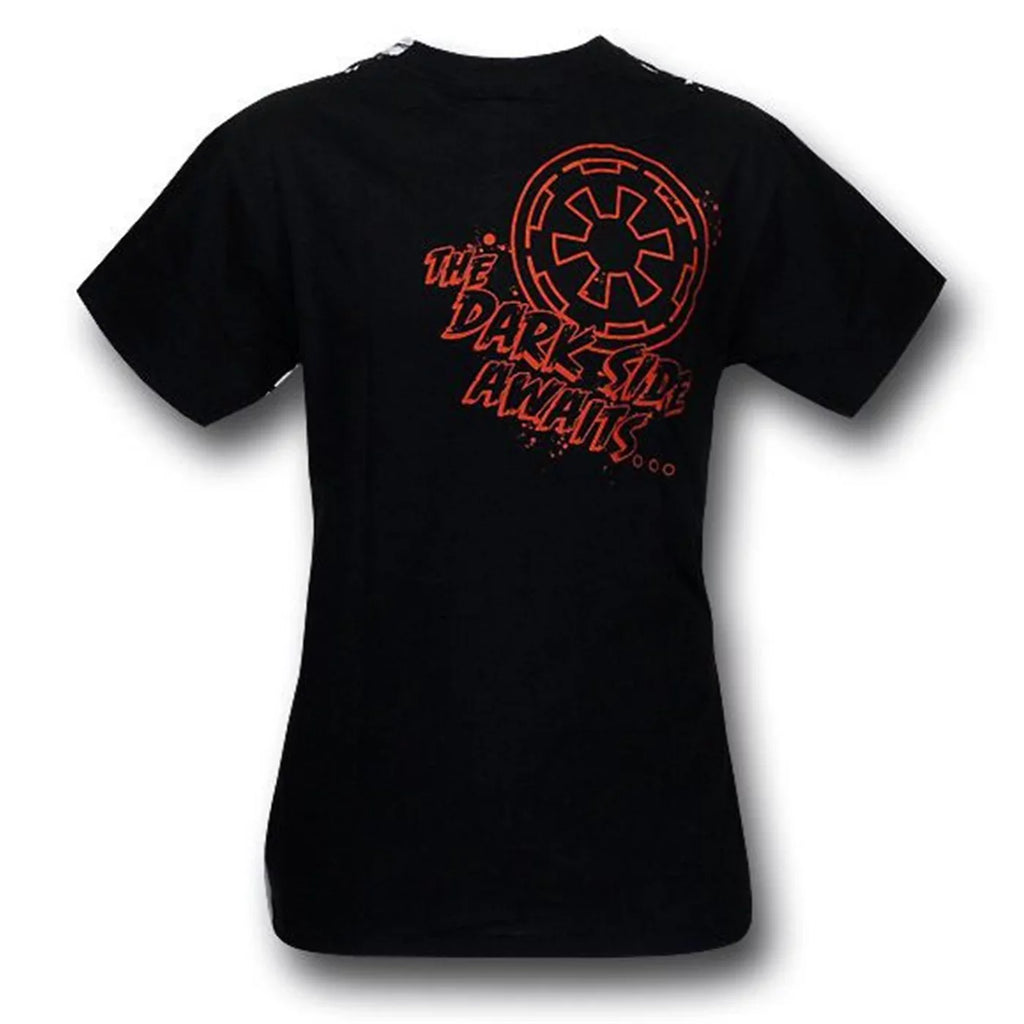 Full Wars Vaders Large Sublimated Print Star T-Shirt-Men's