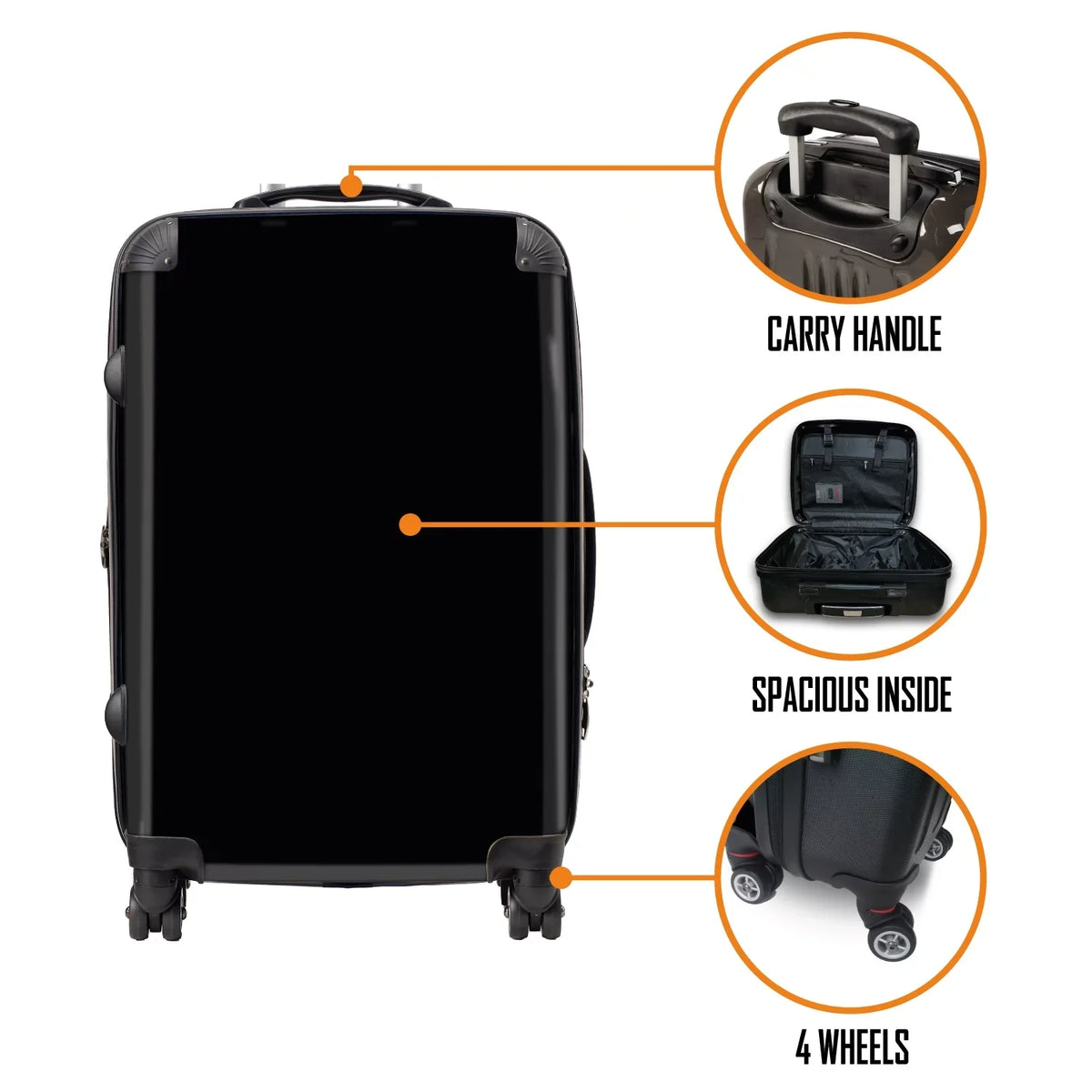 Bowie Luggage/Suitcase On Tour - Official Space - by David 52L Series Carry Rocksax