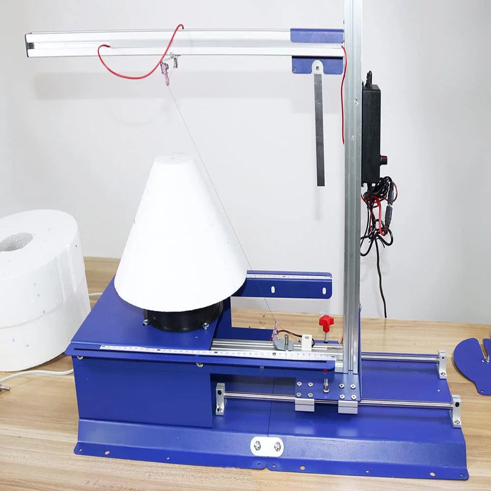 Hot Electric Vertical PreAsion Cutter Hotwire 110-220V Machine Rotary Tabletop Cutting Molti-functional