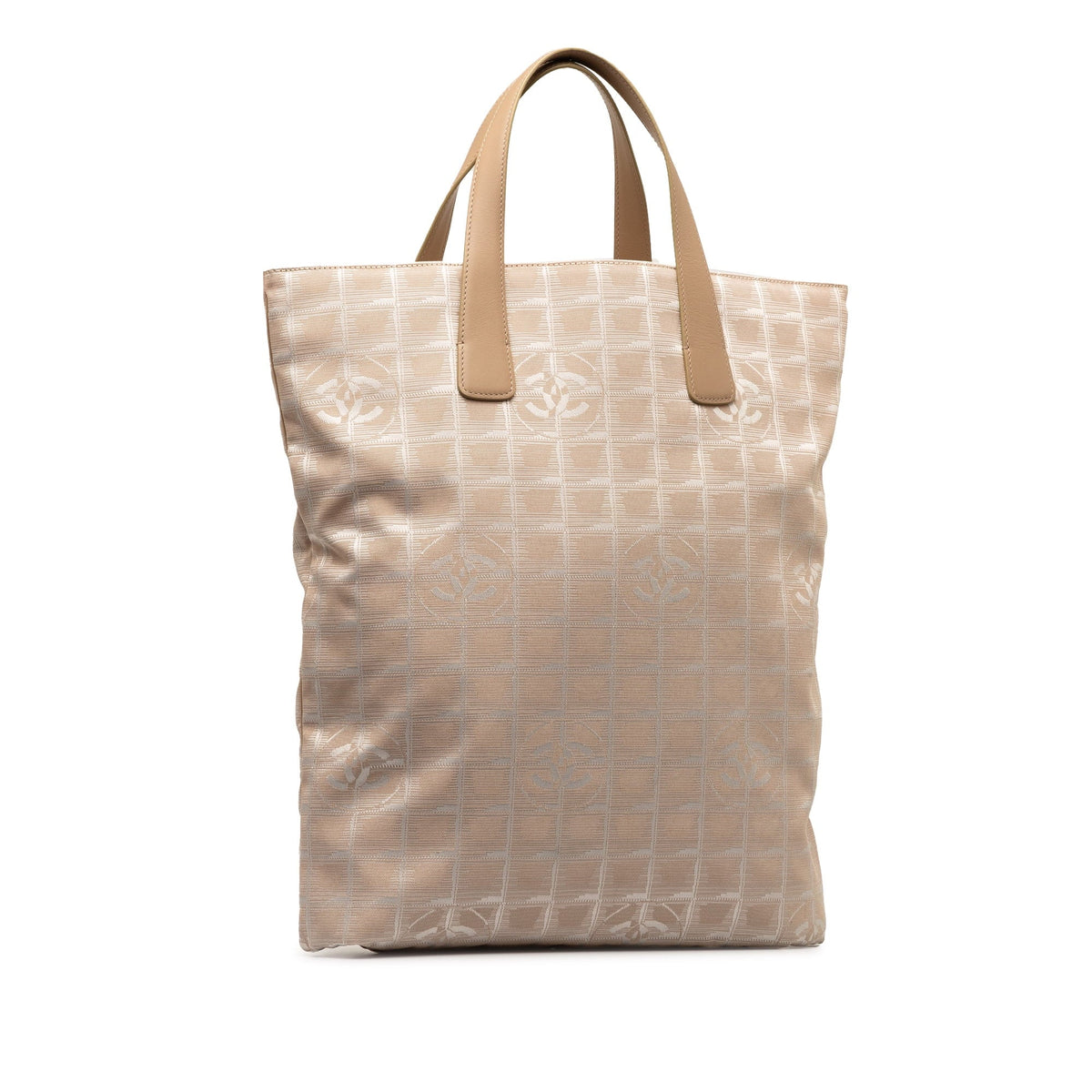 Pre-Owned Brown Authenticated New (Good) Fabric Tote Tote Line Nylon Travel Unisex Bag