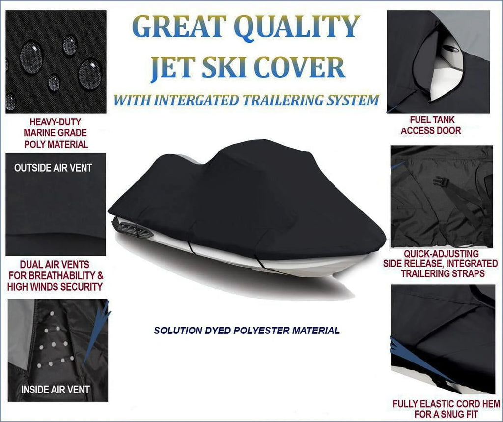 Bombardier SKI BLACK 2007 PWC 2008 GTI Cover JET Compatible 2006 Doo for Sea-Doo 2009 600D Sea