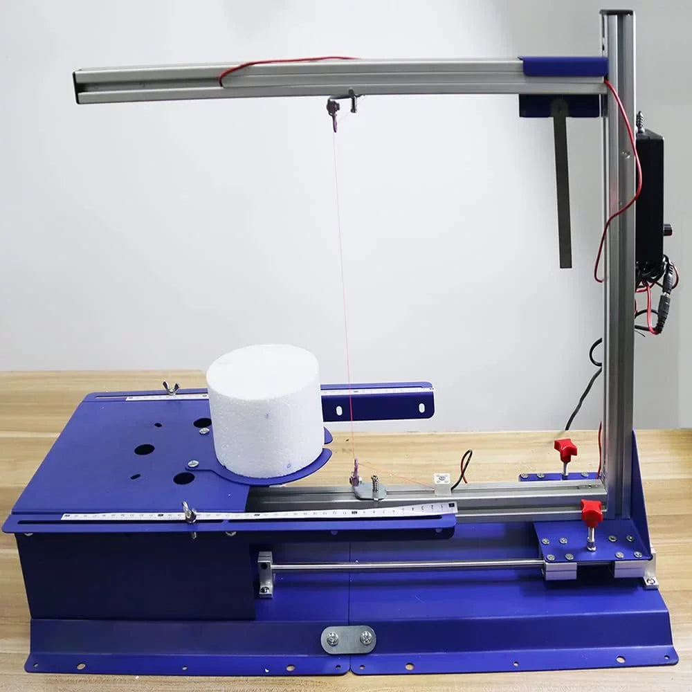 Hot Electric Vertical PreAsion Cutter Hotwire 110-220V Machine Rotary Tabletop Cutting Molti-functional