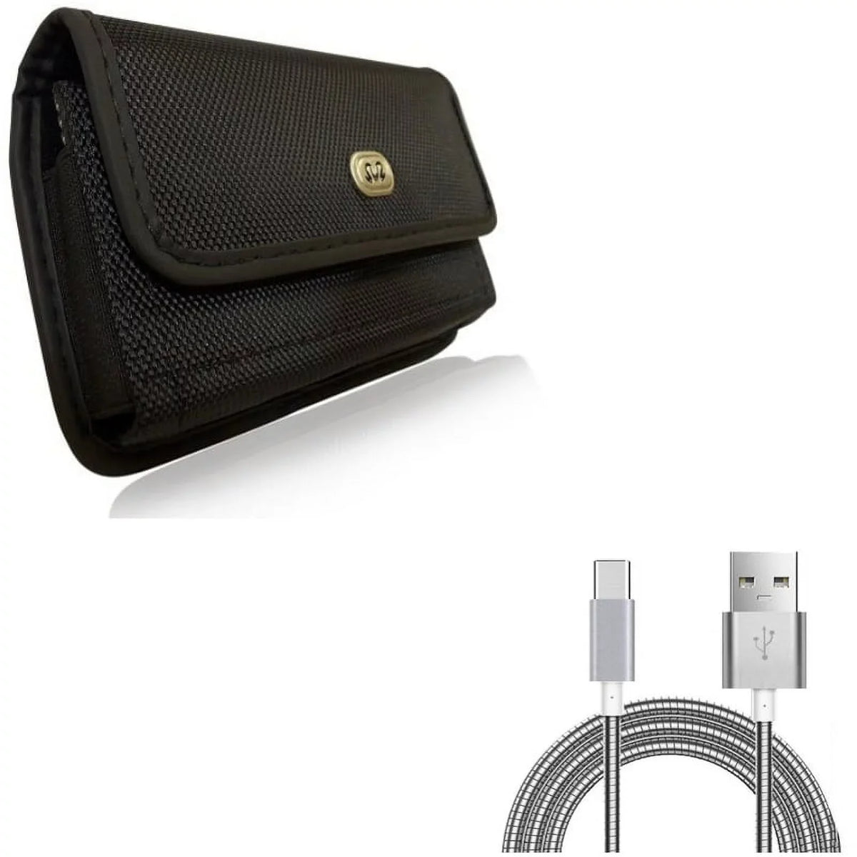 '- Phone, XI Pro 6 Belt Alcatel Plus BLU Jade ASUS Acer w Vivo USB 4S Cable 4 AR Primo 6ft Holster ROG Case Metal R5Q G9, ZenFone Clip - Rugged Motion Liquid for Type-C Idol Blackberry - -