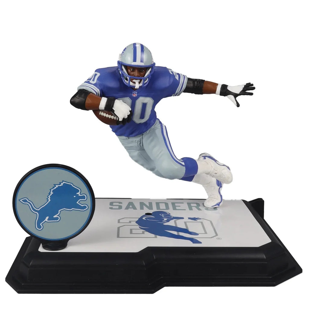 (Detroit) Barry 7" Sanders Figure McFarlane (Blue) Label) Posed (Gold