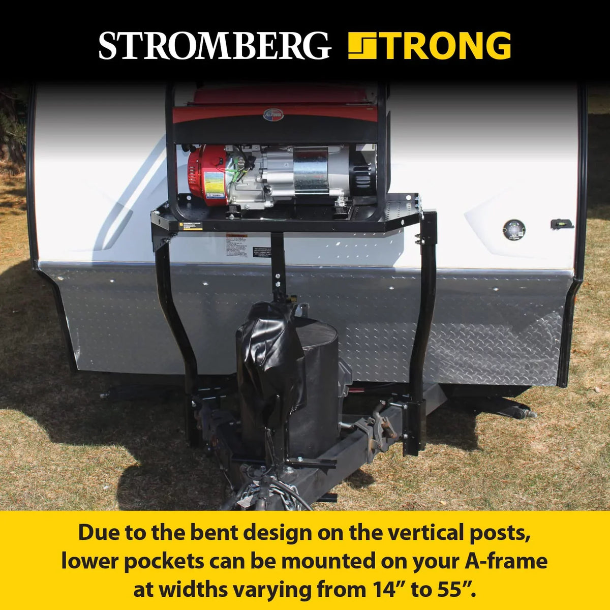 A-Frame Generator Tray RVs Storage exterior for Stromberg Black and Campers Carrier Trailer Carlson CC-255 Cargo - and for -