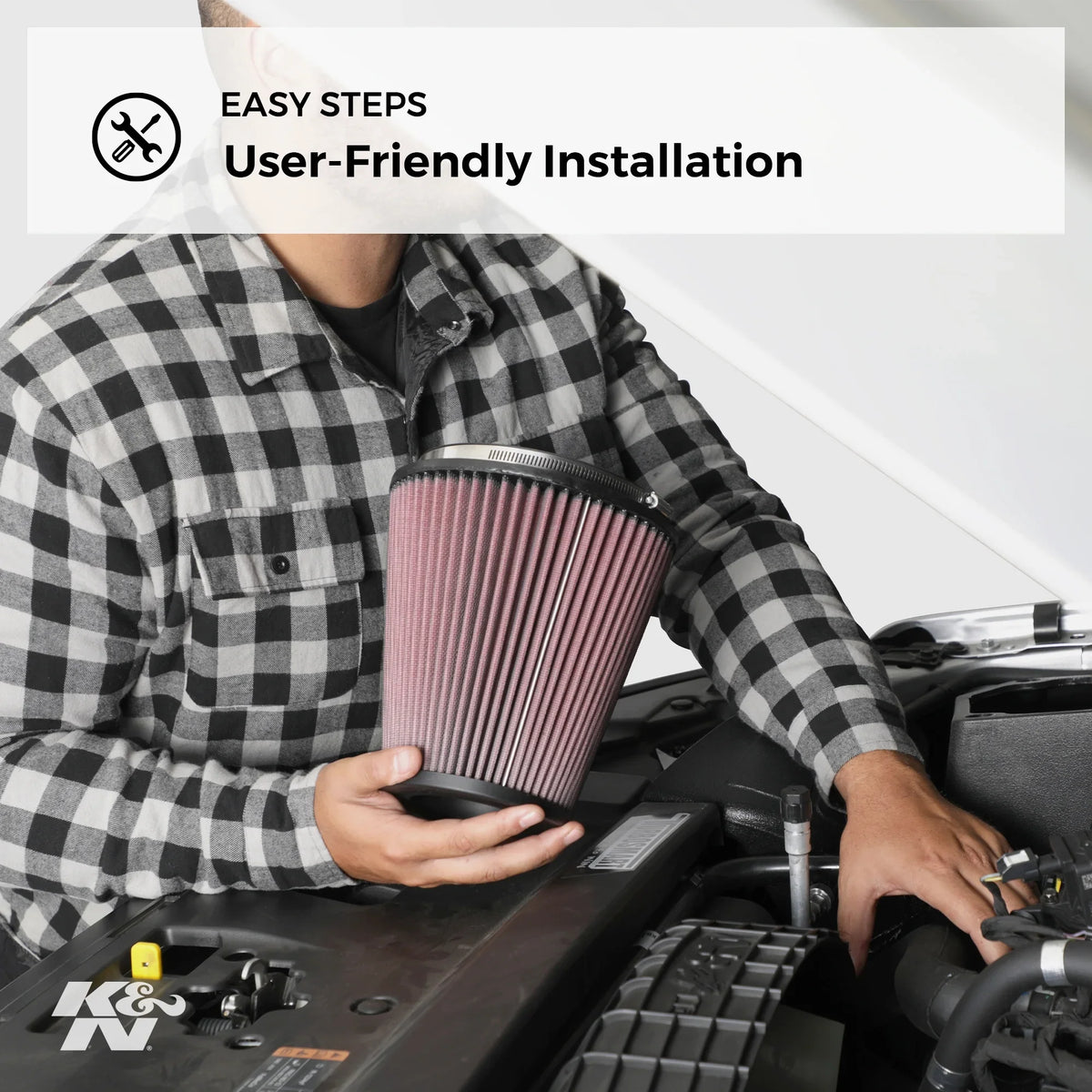 Duty: K&N Air Performance, E-3341 Heavy High Filter: Replacement Filter, Engine Premium, Industrial Washable,
