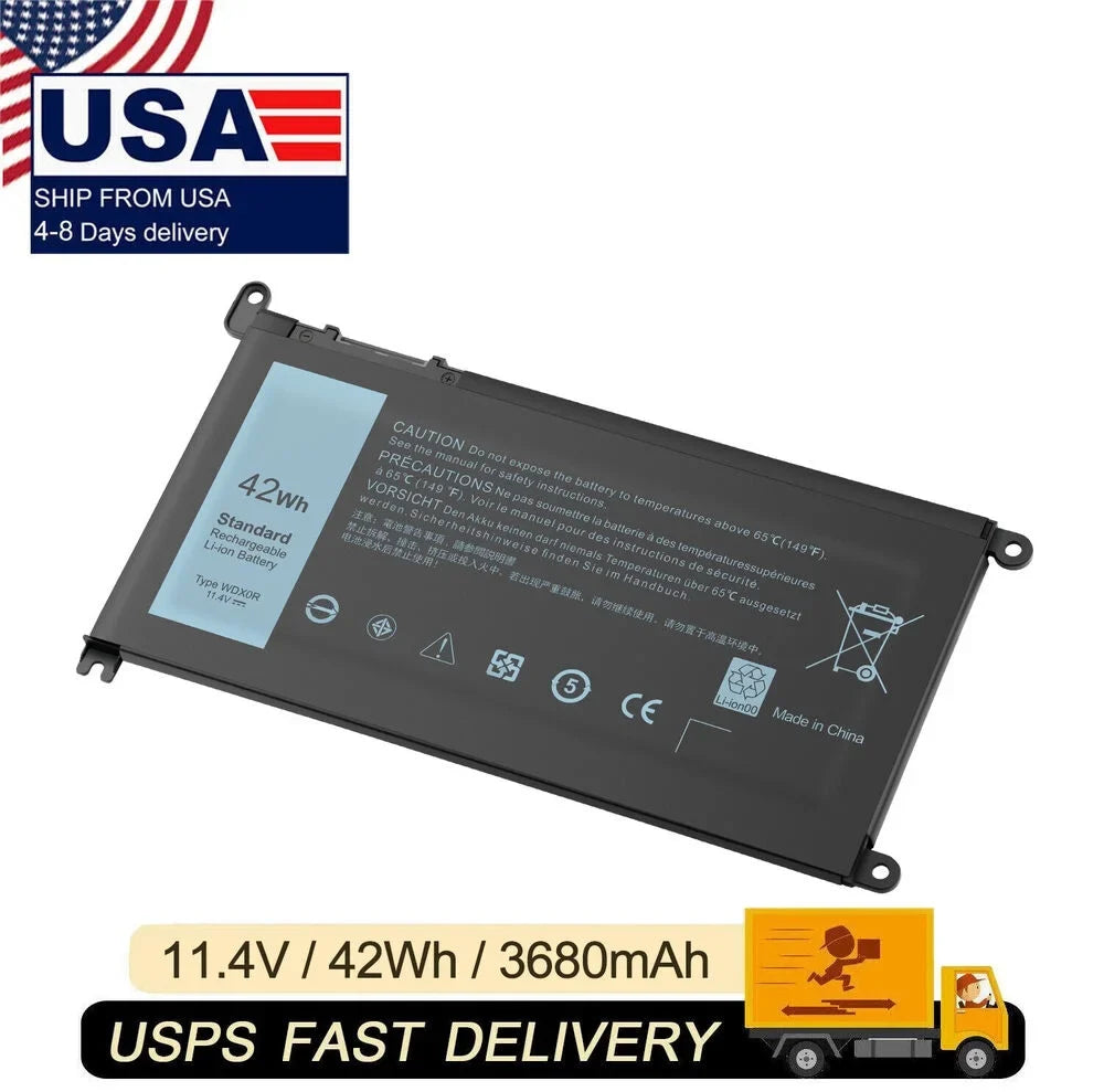 42Wh 15 5567 Fit 5565 3CRH3 WDX0R Battery Inspiron 5578 for T2JX4 5568 USA