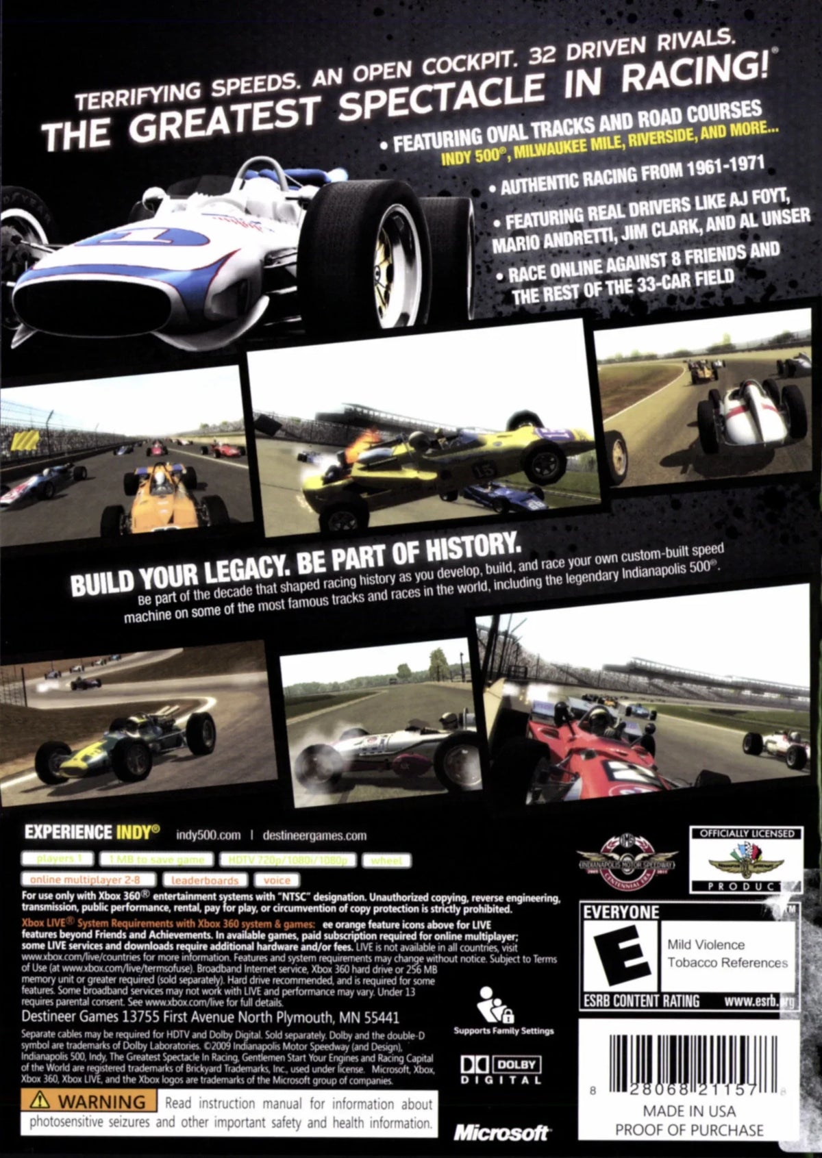 500 - Indianapolis Evolution Xbox 360