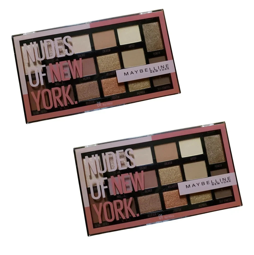 Pack 01 2 Maybelline York New of York Eyeshadow of Nudes Palette, New
