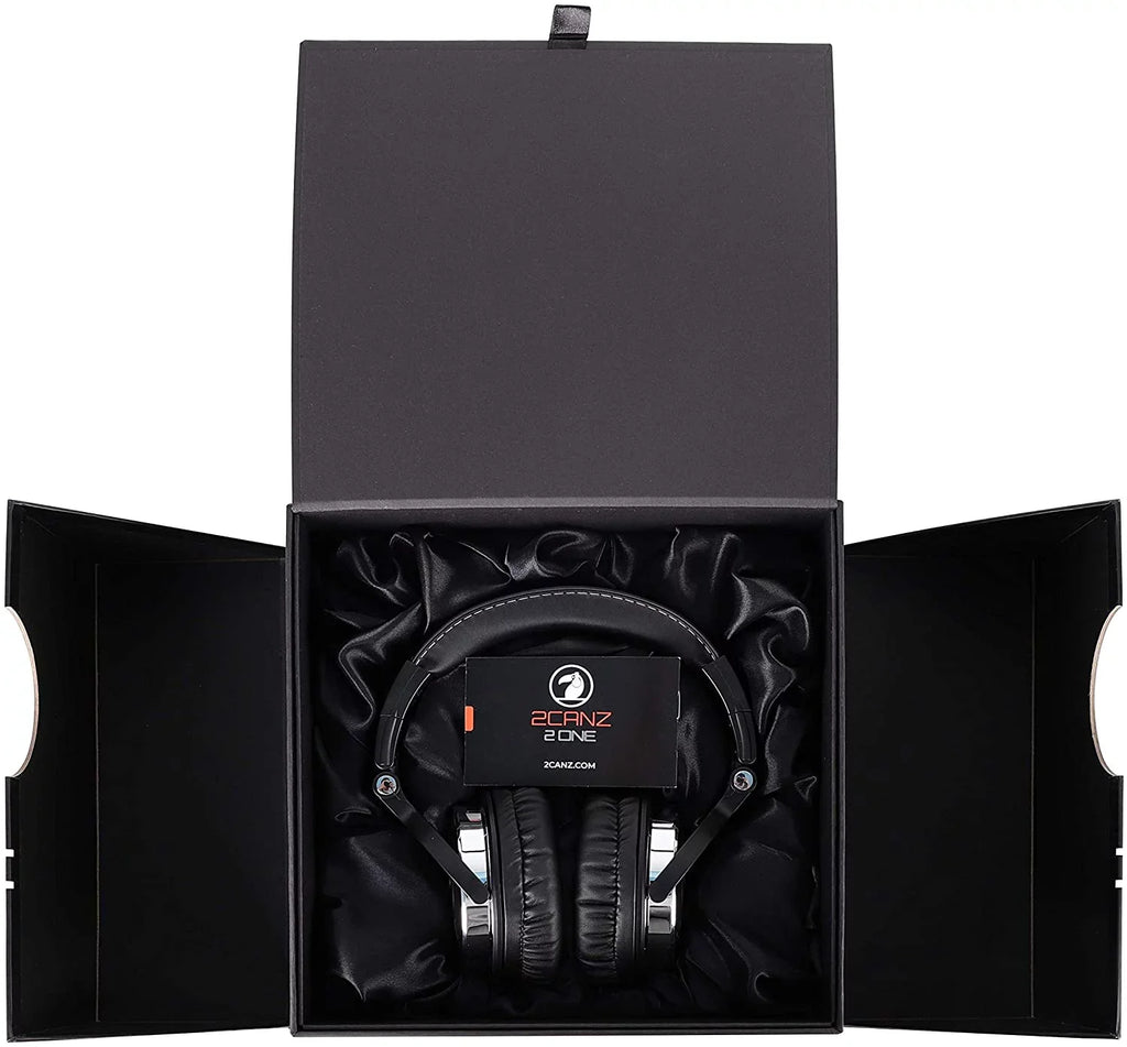 Black, 2ONE Over-Ear 2CANZ Professional Headphones, DJ