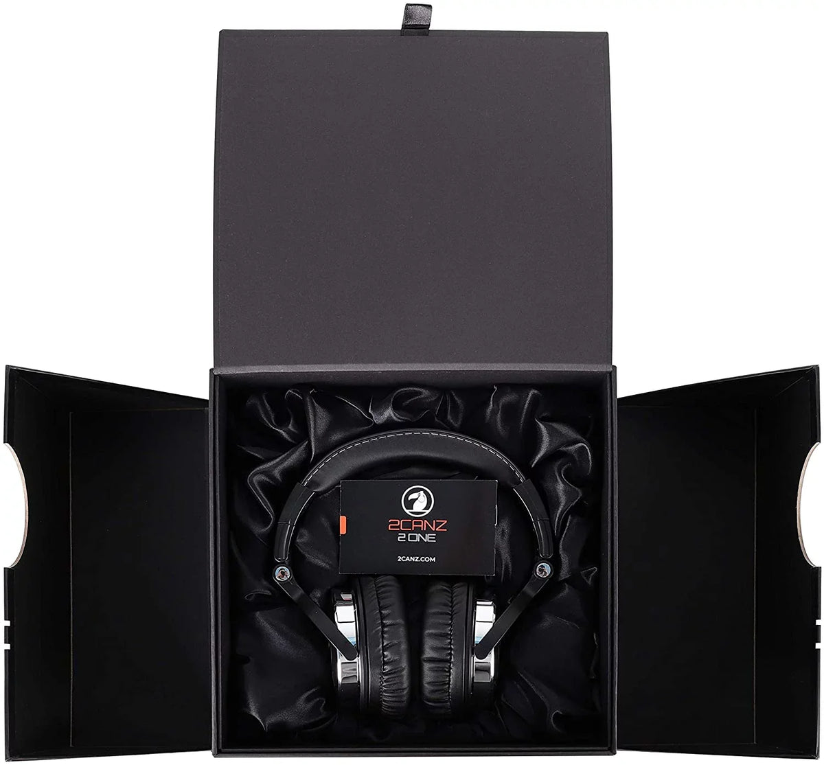 Black, 2ONE Over-Ear 2CANZ Professional Headphones, DJ