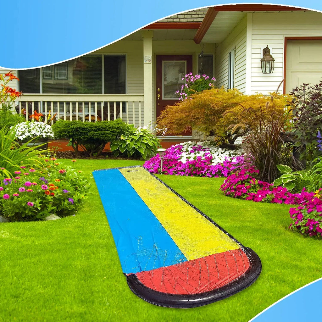 Fun 15.5ft Summer Inflatable for Lawn Pad Crash liquid Edele Slide