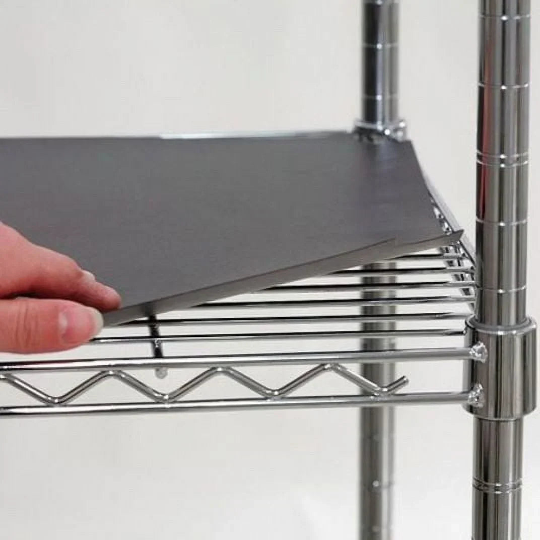48"x24", Black, Liner Shelf 4PK