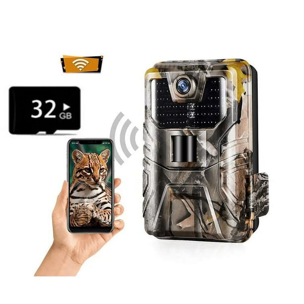 exterior WiFi APP Camera Camera Wildlife Trail Night 36MP/4K Game Photo Wildlife Waterproof Control for Camera Traps HD Vision Scouting SuntekCam Monitoring