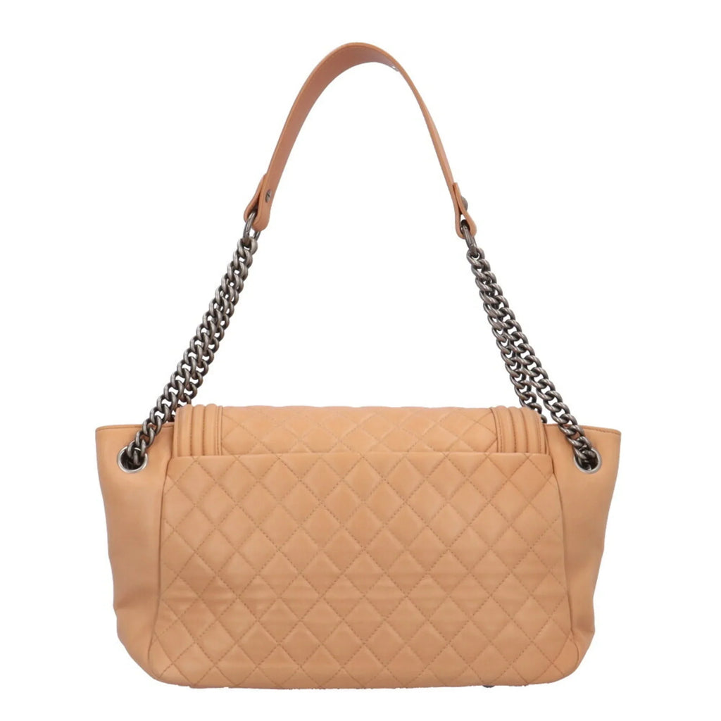 Ladies Leather (Good) Pre-Owned Shoulder Beige Boy BRB10010000013292 Chain Bag