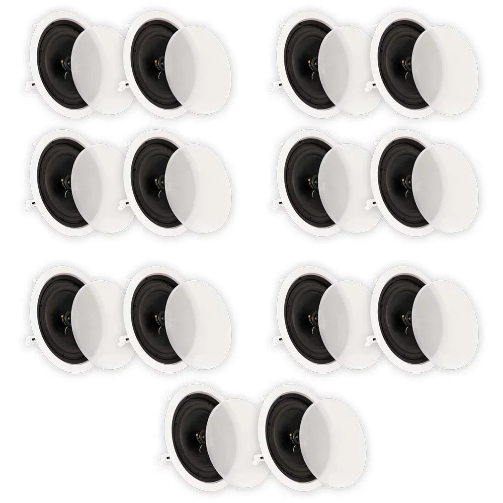 CS8C 8" Ceiling Sound Surround Theater Speakers Solutions 7 Theater 7CS8C Home Pair Pack In
