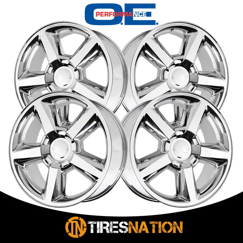 OE Chrome Aluminum 131C-285831 20X8.5in Creations 2018 Rim 1500 Silverado PR131 Finish, Chevrolet
