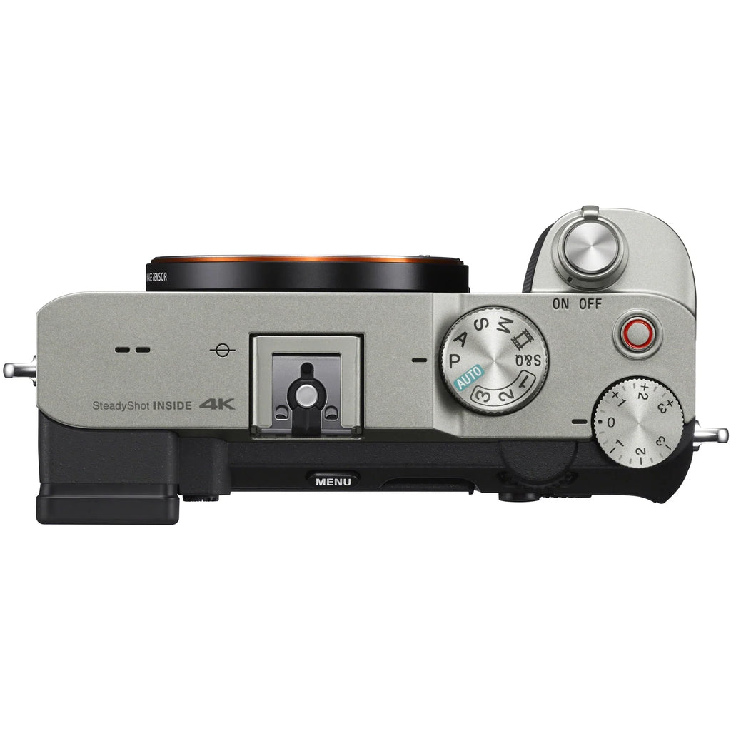 &Kit a7C Frame &Dual Full Gear Tripod Lens Silver + Battery Extra + ILCE-7C/S Card+ F4.5-6.3 64GB Camera RXD with Di Tamron Charger+ 70-300mm III Bundle Deco Bag A047 Body Mirrorless Accessories