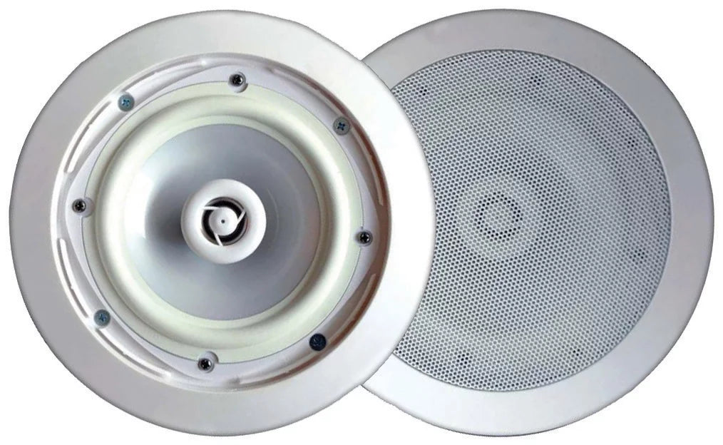 Way 8 Speaker, Pyle Watt Pair In Inch Ceiling Wall 400 White, 2 Indoor/exterior 2