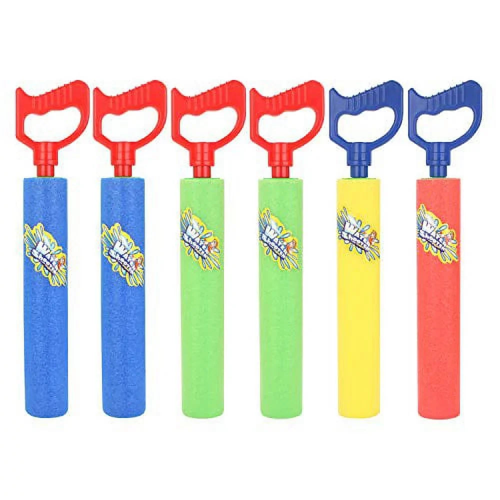 Blaster Swimming Squirt with Garden Beach Foam Game,exterior Summer Toy for Girls Shooter Handle Super liquid Pack, Plastic Soakers Boys Fighting Noodles Pool Toys Kids Fun-Here Guns Guns, Adults 6
