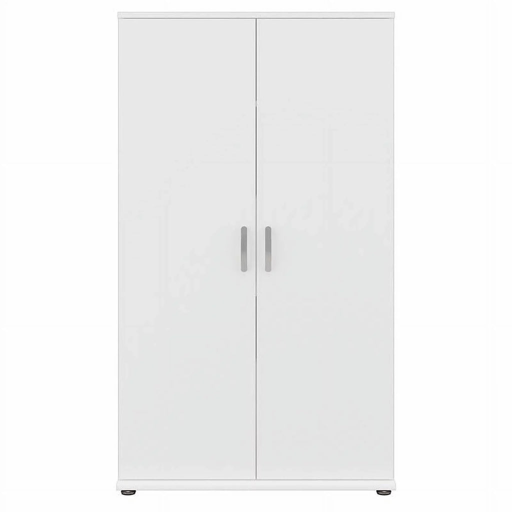 Row Cabinet Storage Engineered Tall in Wood - White Pemberly Garage