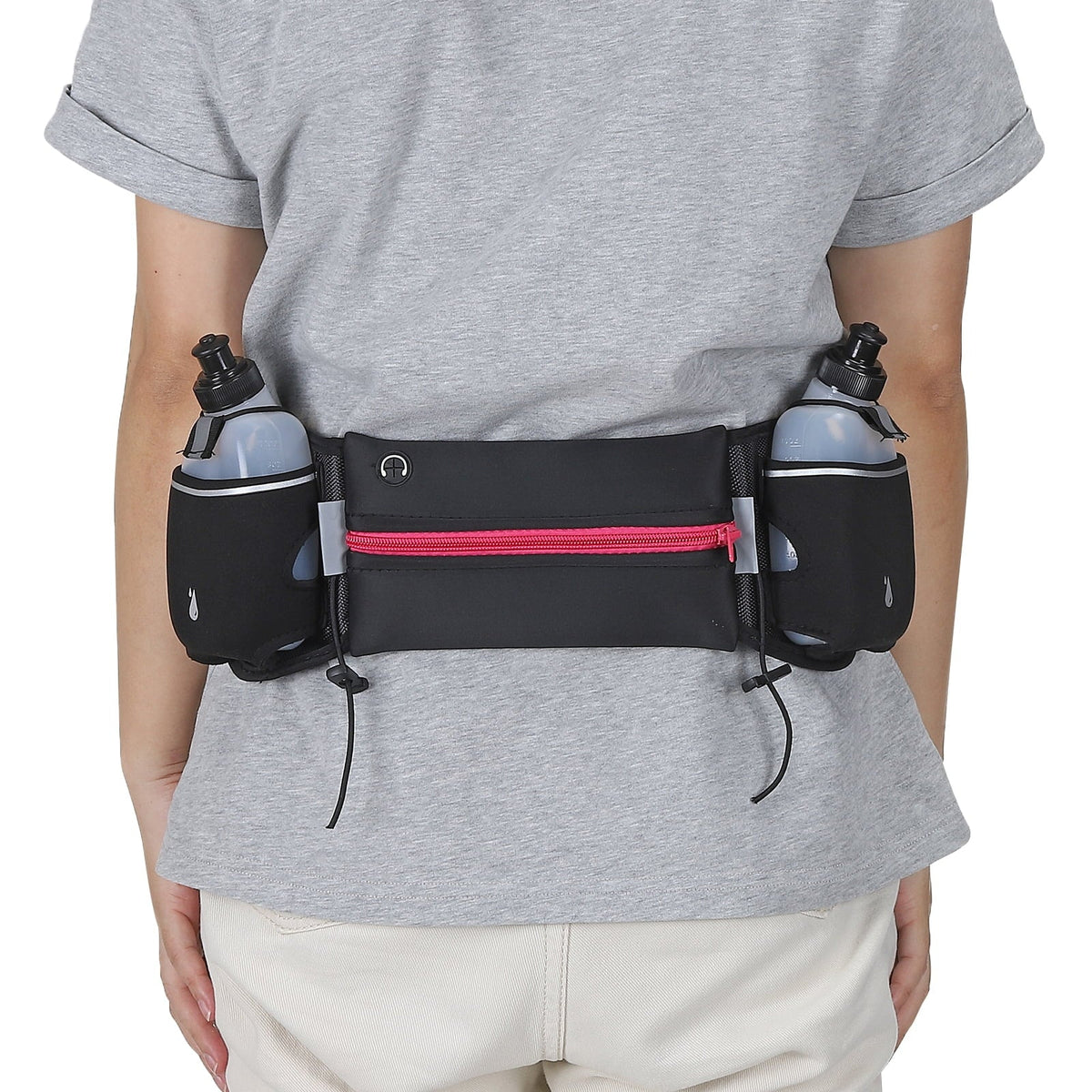 Uxcell liquid Belt, Running with Bottles, Belt Running Pack Green Pouch Waist Hydration