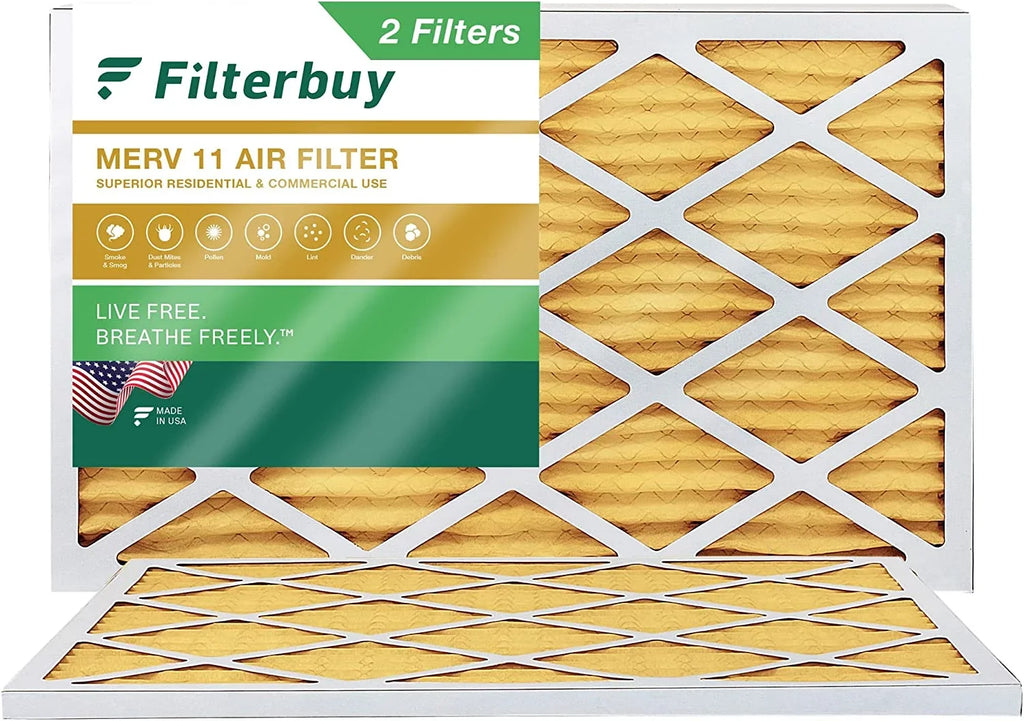 Furnace AC Pleated HVAC Filters 11 13x21.5x1 (2-Pack) Air Filterbuy MERV
