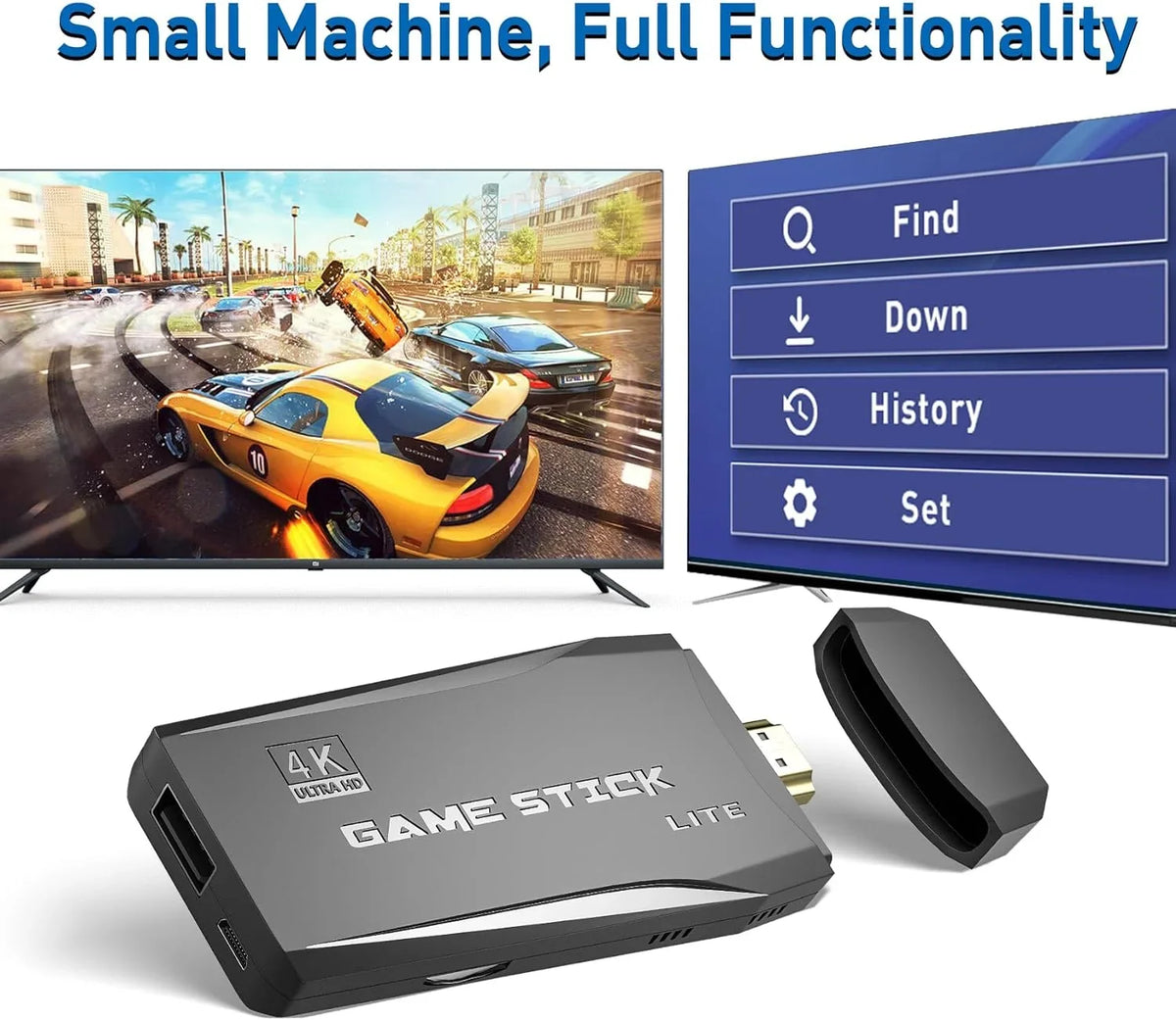 Play Preloaded S2 Game and for Wireless Console Gamepads(64G) Emulators,Plug Retro Games Games,9 Nostalgia Retro 12000+ S2 Video - TV,Emulator Stick HD Port,2 Stick Support Classic 4K
