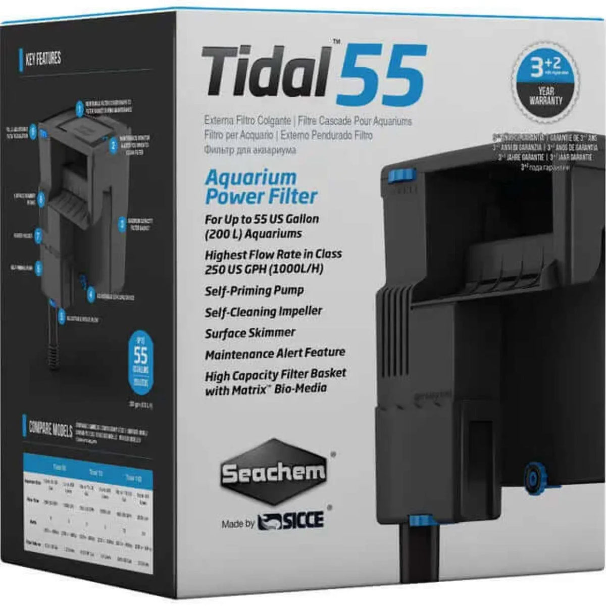 Power Tidal Gallon, Filter, Aquarium Seachem 35 Large