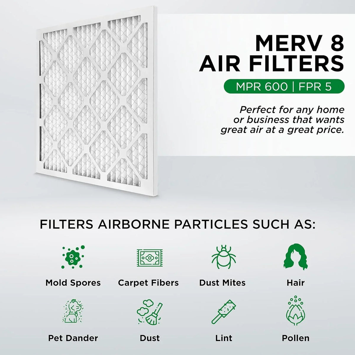 Ext Of 3/4 24-1/2 12. Filters. Case Air X HV dimension: Pleated X MERV 8 Furne 25X25x1 24-1/2