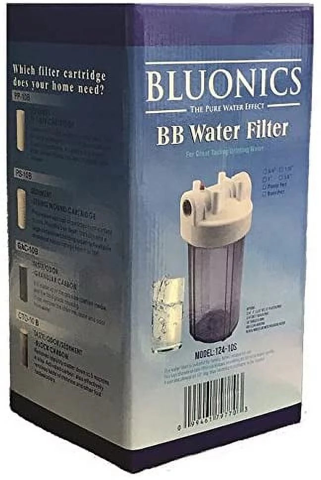 Cartridge clear liquid Big with Pleated Whole blue 10" House Sediment 5 housing Filter Blue Micron transparent