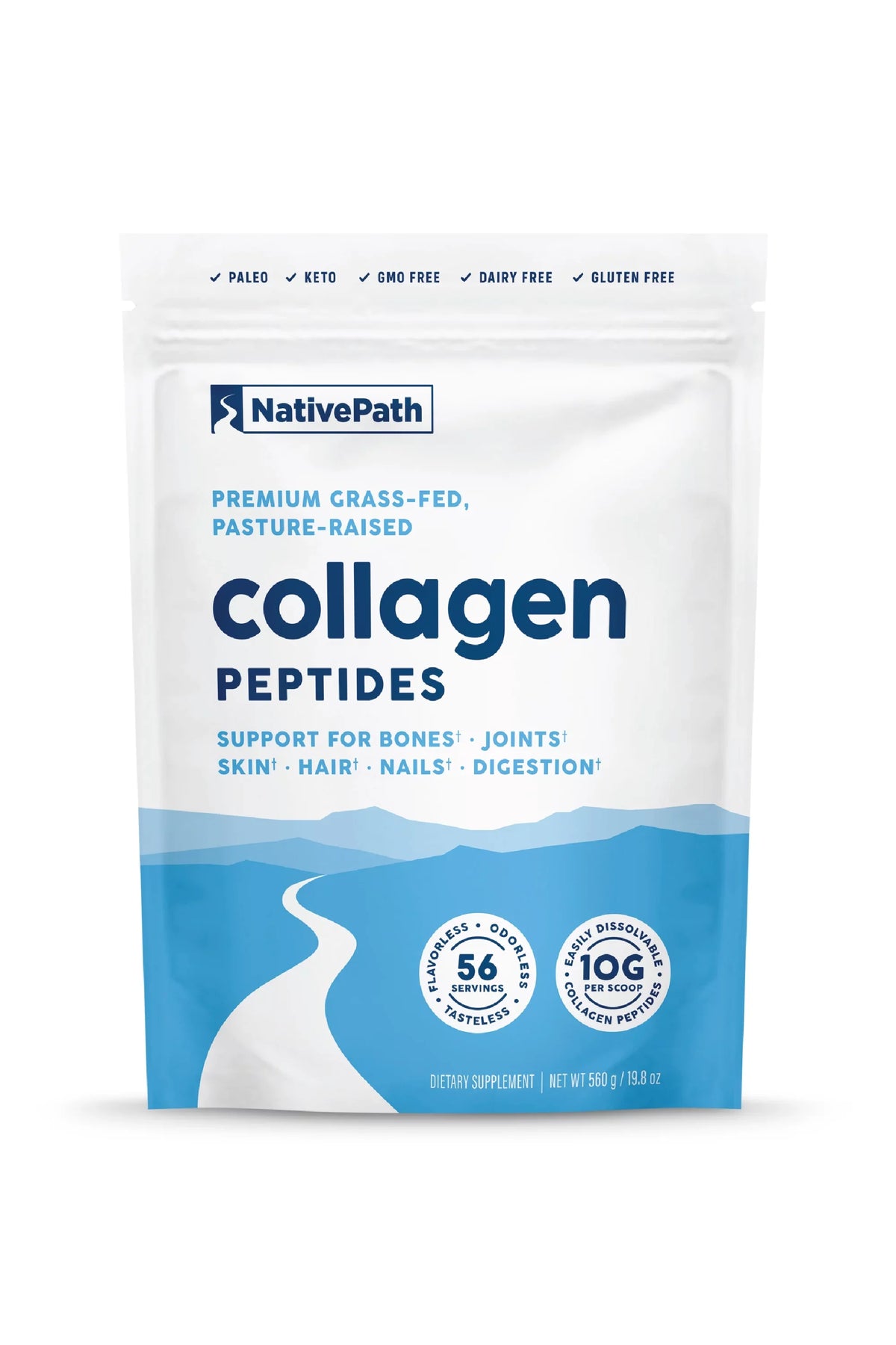 Collagen Skin, Nails (56 & Hair, 19.8 Protein Collagen 3 Powder Skin Type Powder Hydrolyzed - 1 NativePath Collagen - for - oz Peptides Servings) for