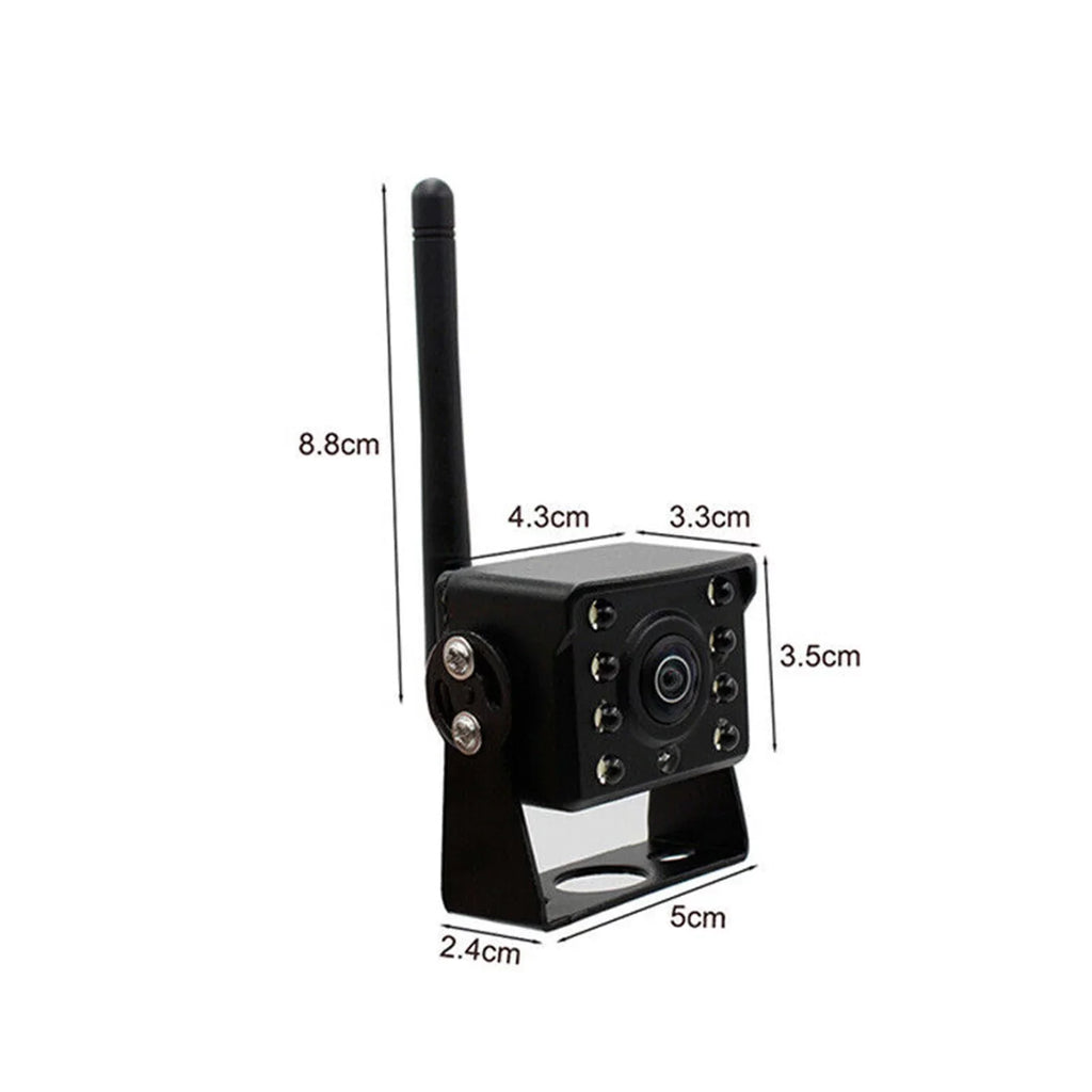 Waterproof Camera Bus Reverse View Night WiFi Reversing IP67 Monitor Wireless Camera, Backup Wireless ~36V Automobile Truck Rear Car LED Vision HD