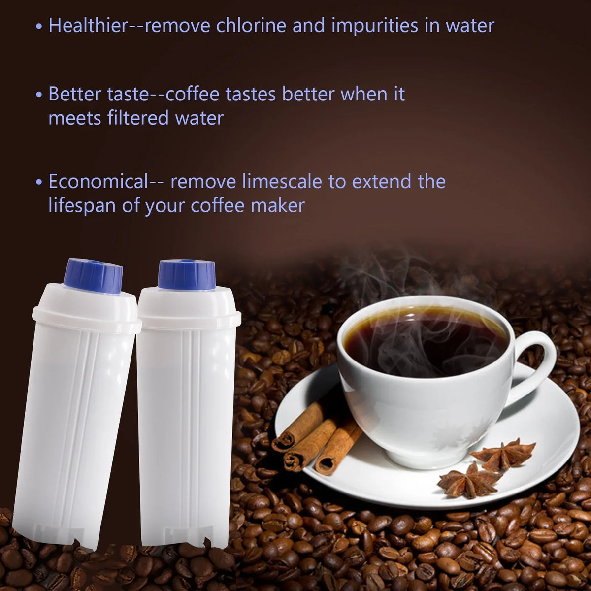liquid Coffee Filter Maker with Replacement Maker for Replacement Filter Compatible 4Pcs Coffee Machine Coffee Machine Coffee Cartridge C002 Delonghi DSL Filter Accessory Filter