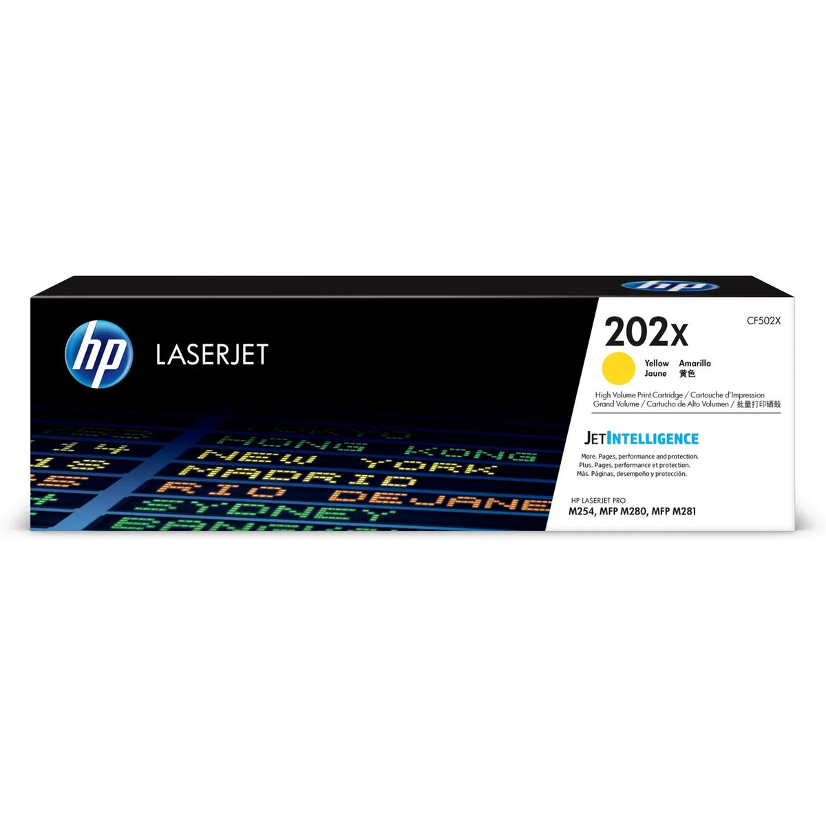 Yellow (CF502X) HP 202X High Toner Cartridge, Yield