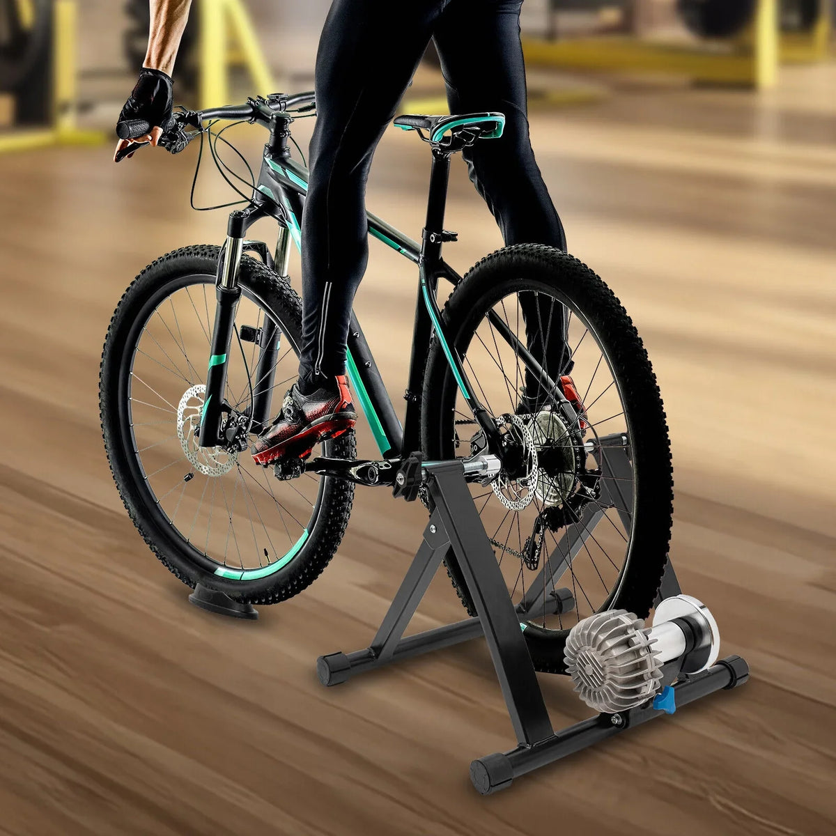 900W Stand Trainer Rack Black Training Portable Bike Stand Bike Indoor Trainer 26-29 Bicycle 700C