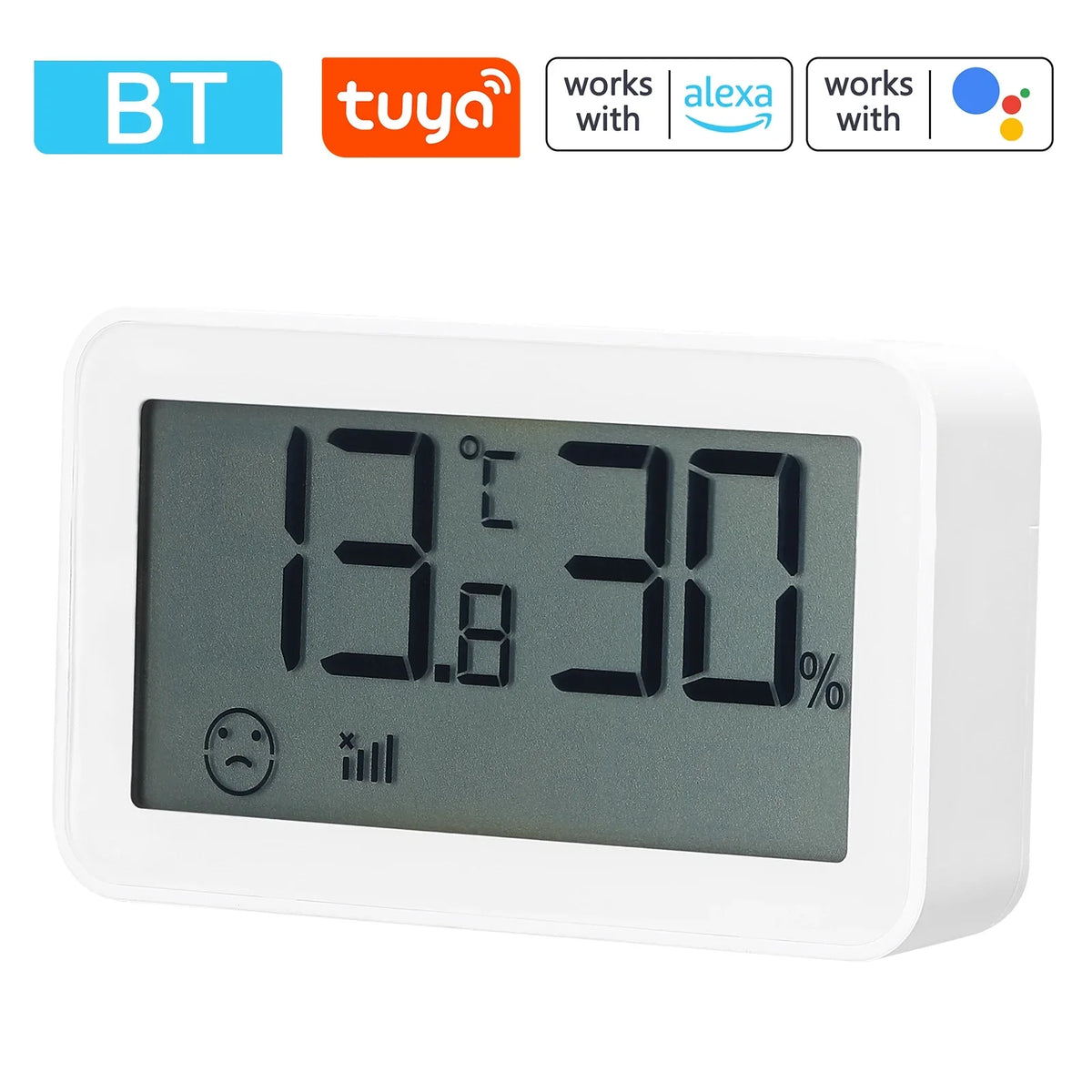 Compatible Indoor Baby Temperature Display Humidity Indicator Display Office Thermo-Hygrometer,Thermometer And Compatible Compatible With Room Time Bisofice Humidity Time With / With Bt