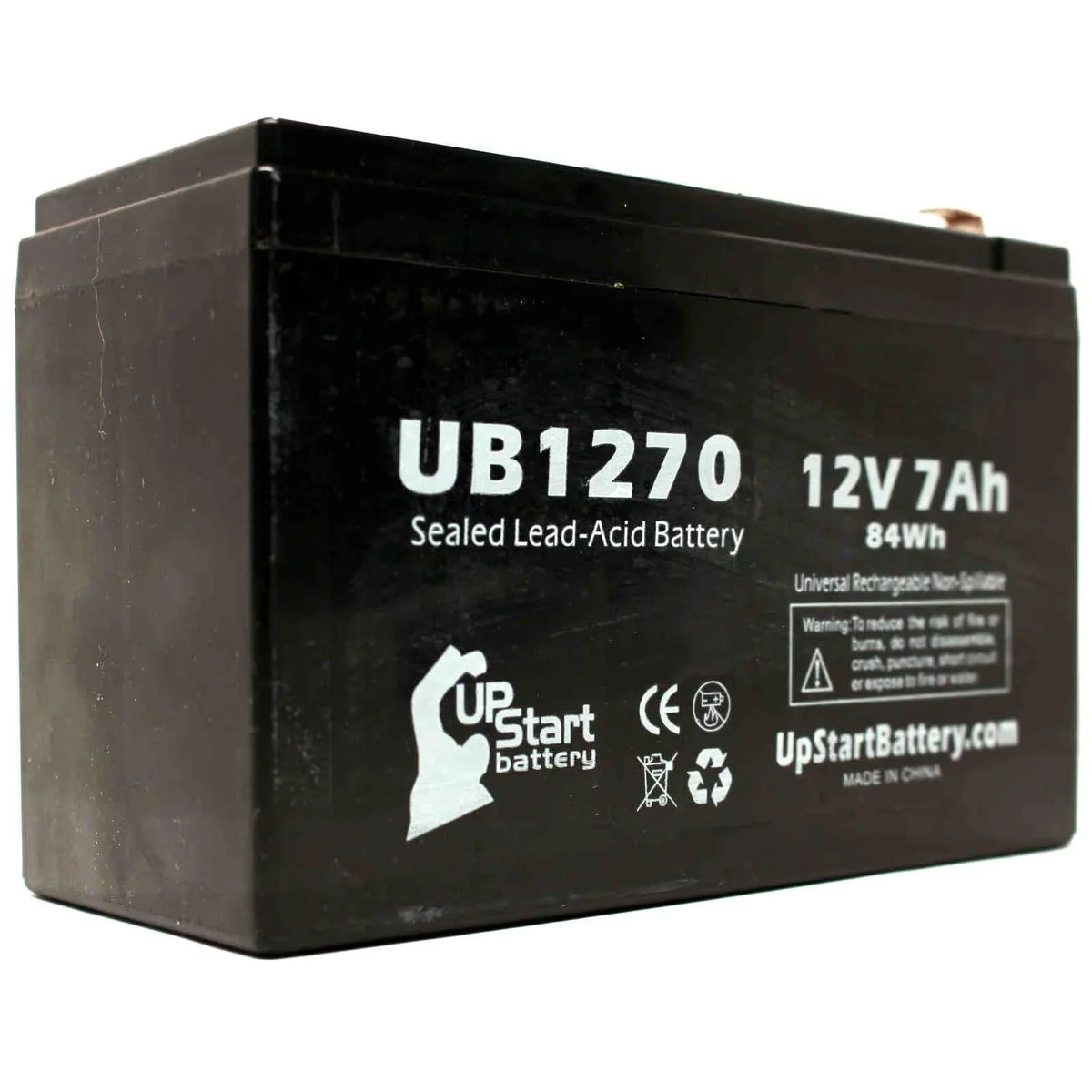 '- APC SMART-UPS Compatible 2x SLA) 7000mAh, Replacement Pack Terminal, Lead Acid F1 Terminal F1 Sealed 1500 (12V, Adapters - F2 UB1270 4 to Universal Battery AGM, - 7Ah, SUM1500RMXL2U Battery Includes