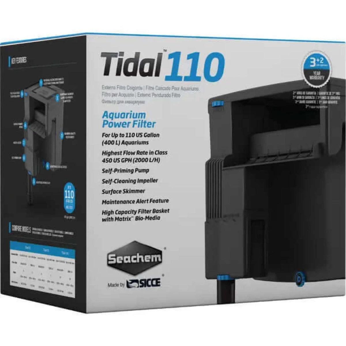 Power Tidal Gallon, Filter, Aquarium Seachem 35 Large