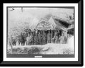Italian x Red [Group at 21-7/8" men posed Print, Historic the 17-7/8" Grappa, American on station of Framed Front], Cross