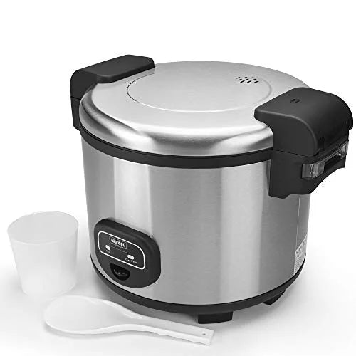 UNCOOKED) Steel Rice Housewares (30-Cup Stainless Exterior Commercial Cooker, Aroma (Cooked) 60-Cup (ARC-1130S)