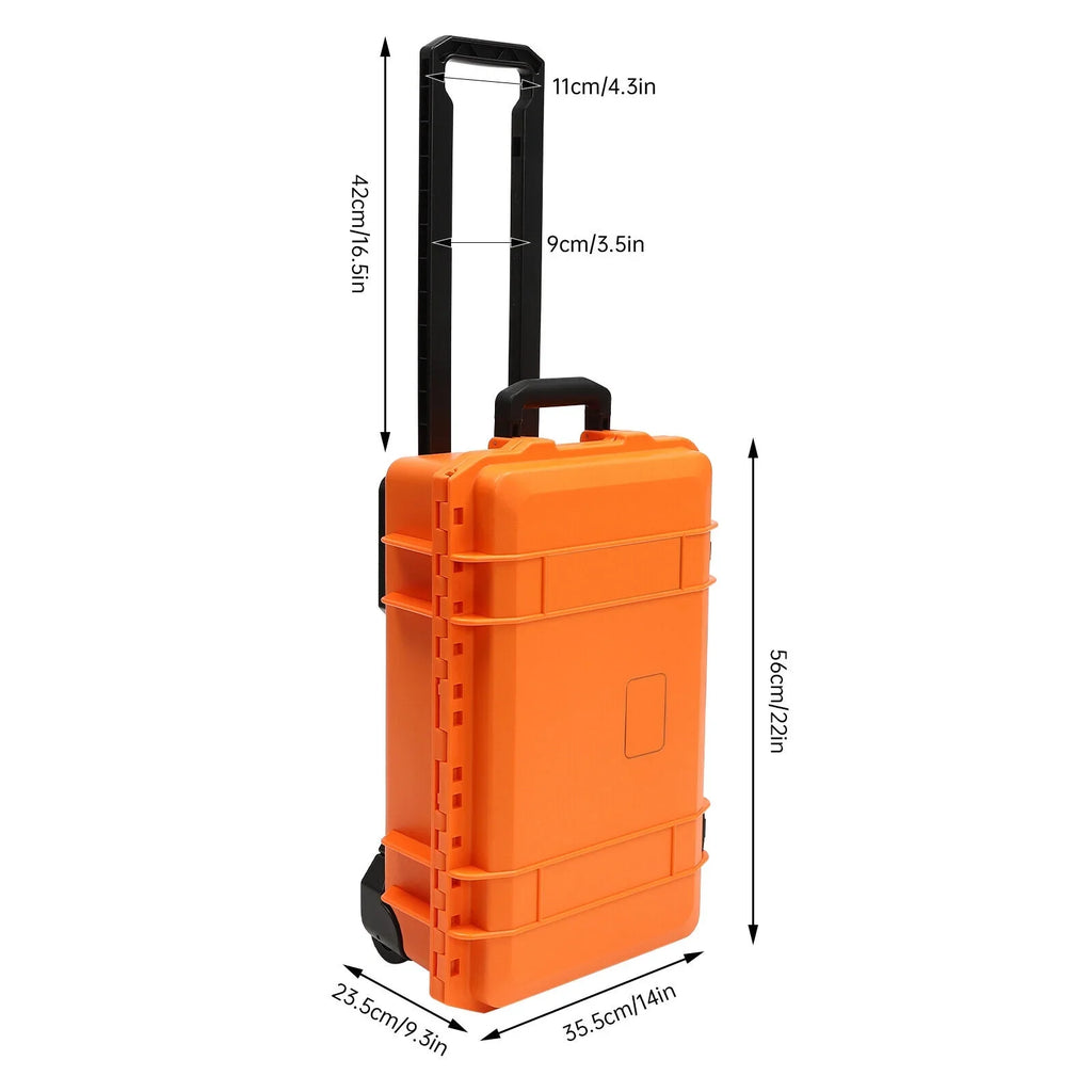 IP67 Digital Case Camera 22" with Foam Tool Camera Case Box Box Case Hard Retractable Pull and Case Waterproof Protective Portable Wheels Miumaeov Handle with Portable Foam