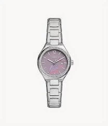 Date Watch Three-Hand Fossil Eevie BQ3854 Steel Stainless