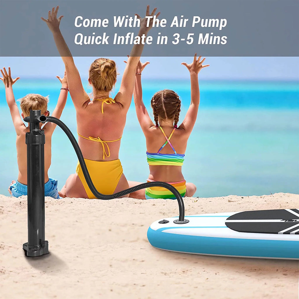 Paddleboard Paddle Accessories, & Boards Blue Blowup SUP White w/ TELESPORT
