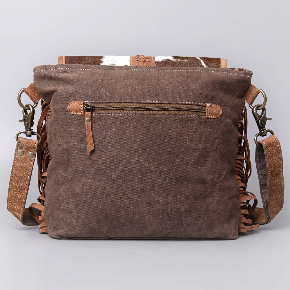 purse Canvas Hair-On Cross Body KB483 KB OHLAY Genuine handbag bag Leather western women Upcycled