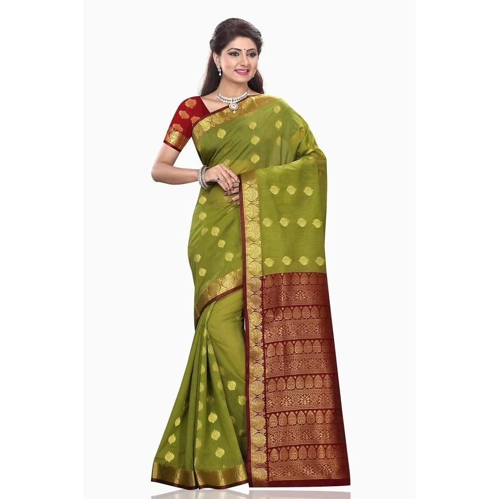 Saree Green Sari Wrap Silk Art Maroon Selections with Indian Mona Bellydance