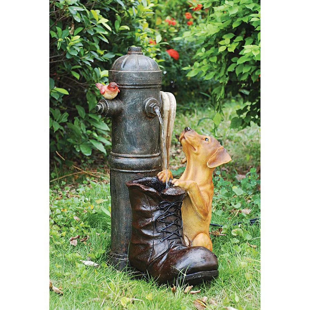 Fountain Fire Sculptural Hydrant Pooch Toscano Design