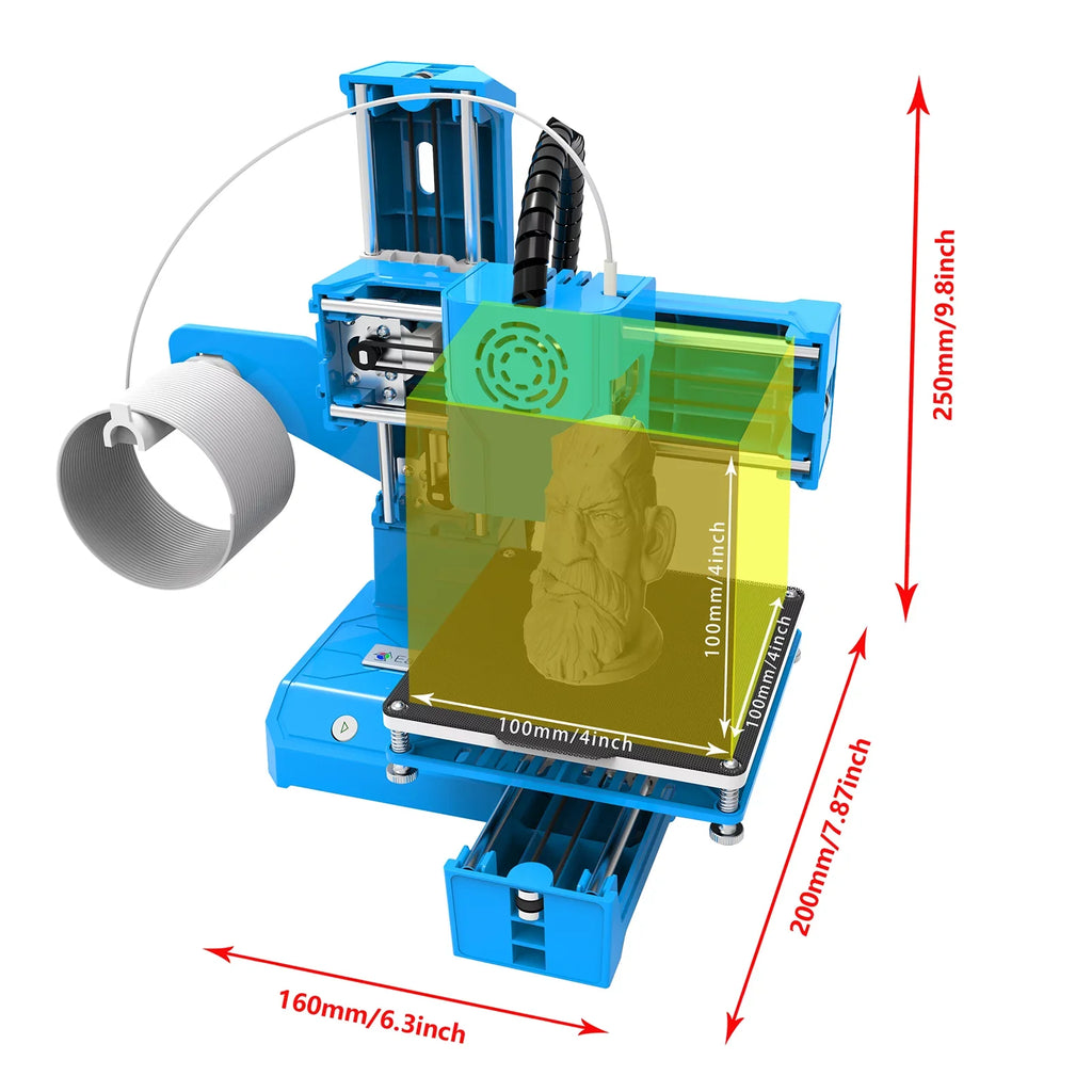 Tf EasyThreed Printer,One-key Qisuo dimension Laoshe dimension One-key 3D Kids With Sample dimension Removable 100x100x100mm Removable Print One-key Printer Printer Tf With 3d Pla Removable Print 100x100x100mm