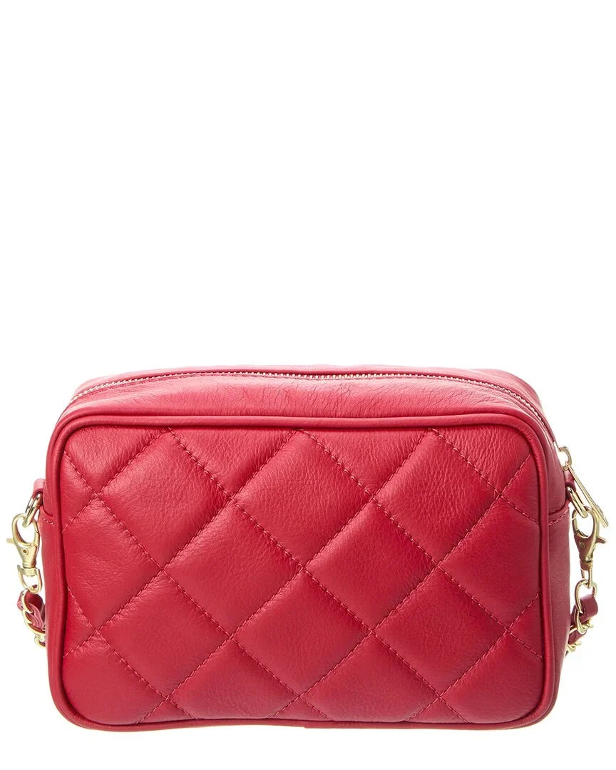 Red York Leather Persaman Quilted Crossbody, New Ophelia